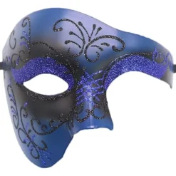 Phantom of The Opera Maskerade Maske Halvt Ansigt Venetiansk Mardi Gras Festmaske