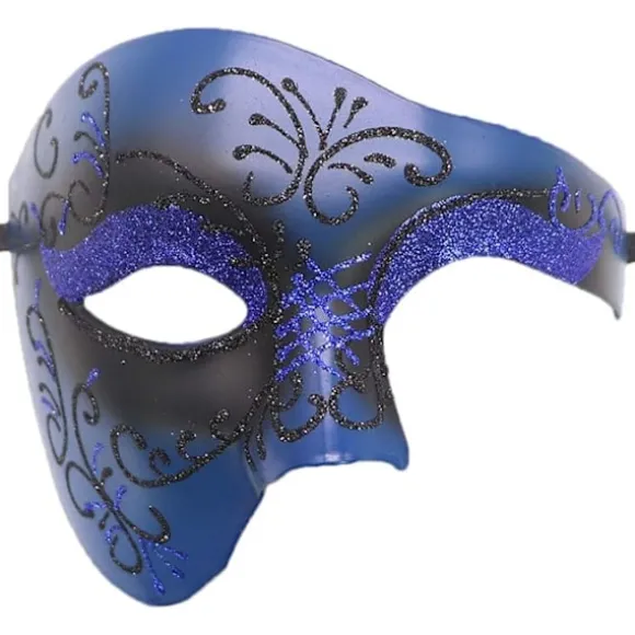 Phantom of The Opera Maskerade Maske Halvt Ansigt Venetiansk Mardi Gras Festmaske