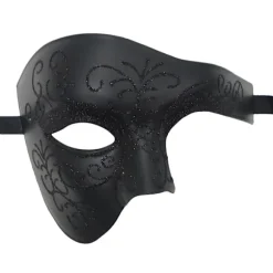 Phantom of The Opera Maskerade Maske Halvt Ansigt Venetiansk Mardi Gras Festmaske