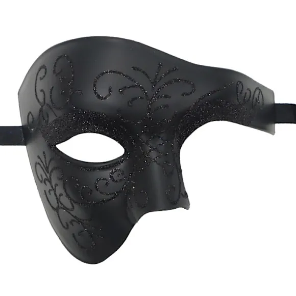 Phantom of The Opera Maskerade Maske Halvt Ansigt Venetiansk Mardi Gras Festmaske