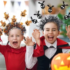Pieces Halloween Hårbøjler, Halloween Hårbøjle, Halloween Hårtilbehør Halloween Festtilbehør til Piger og Kvinder, Halloween Udklædning