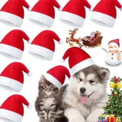 Pieces Kæledyrs Julemandshat til Hund og Kat
