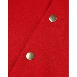 Piger Julekostume Fru Santa Claus Rød Velvet Hættetrøje Kjole 130cm