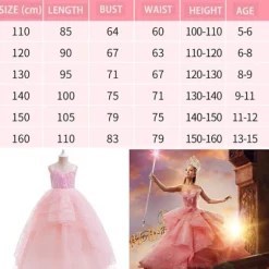 Piger Prinsesse Glinda Kjole Cosplay Kostume Ond Karneval Party Udklædning Kun Garland Pandebånd-FA- Only Garland Headband One Size