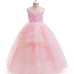 Piger Prinsesse Glinda Kjole Cosplay Kostume Ond Karneval Party Udklædning Kun Garland Pandebånd-FA- Only Garland Headband One Size