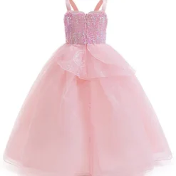 Piger Prinsesse Glinda Kjole Cosplay Kostume Ond Karneval Party Udklædning Kun Garland Pandebånd-FA- Only Garland Headband One Size
