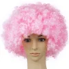 Pink Afro Parykker, Parykker Cosplay Hårstykker til Bachelorette Neon Festartikler, Halloween Dekorationer