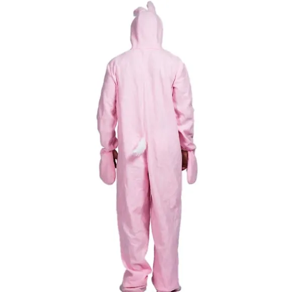 Pink Bunny Kostume Voksen Dyre Pyjamas Påske Halloween Fest Kostumer