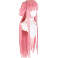 Pink Cosplay Paryk - 80cm Lang, Højtemperaturfiber, Perfekt til Anime & Fester