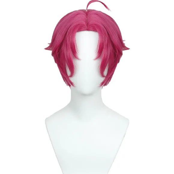 Pink Cosplay Paryk - Højtemperaturfiber, Justerbar Størrelse til Anime Rollespil & Fester