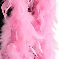Pink fjer-tørklæde hjertebriller sæt maskeradefest dame udklædning Halloween cosplay Pink One size fits all