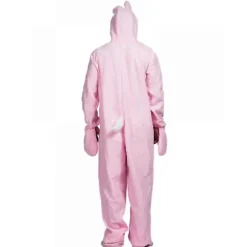 Pink Kanin Kostume Voksen Dyrepyjamas Festkostume