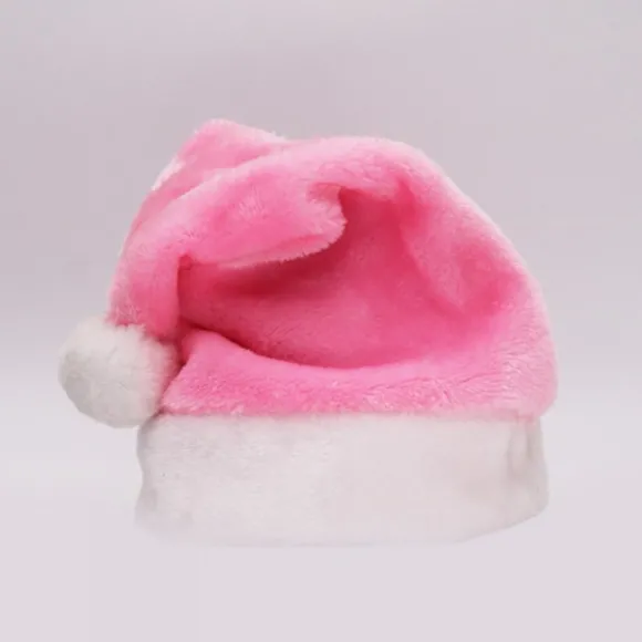 Pink Plysset Julemandshue