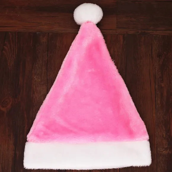 Pink Plysset Julemandshue