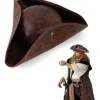 Pirathat til voksne, Halloween-hatte til voksne i kolonialstil, Tricorn-hat, egnet til Cherry-FA-
