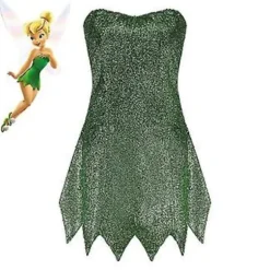 Pixie Klokkeblomst Halloween Prinsesse Cosplay Kjole Klokkeblomst Kostume (M)
