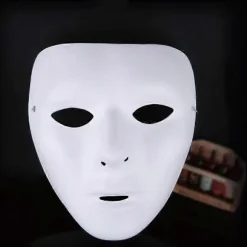 Plastik Fuld Ansigt Jabbawockeez Danse Crew Kostume Maske Fest Halloween Rekvisitter Ny (FMY) 15x18cm Luminous