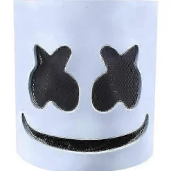 {PL}Marshmallow DJ Maske Hjelm - Musikfestival Halloween Party Kostumer Cosplay Helhoved Maske Hjelm Til Voksne & Børn