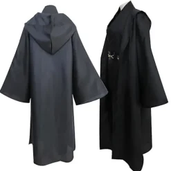 Plus Size Star Wars Jedi-kostumer - Anakin Replica for mænd og kvinder | Cosplay Party Outfit | Tøj med filmtema Brown Cloak Only 38