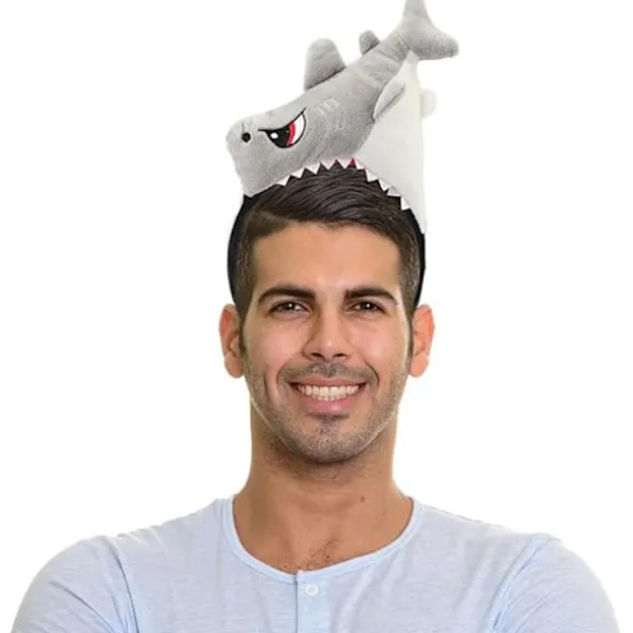 Plush Dyrører og Horn Pandebånd shark