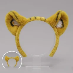 Plys Hårbøjle Tigerører Pandebånd Hale Sceneoptræden Hovedbeklædning Vask Ansigt Pandebånd Cosplay Hår Tilbehør White hair hoop
