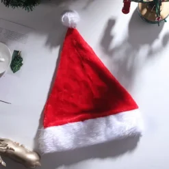 Plys Julepynt, LED-belyst Julehat, Julemandshat