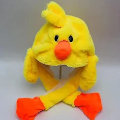 Plys Kanin Øre Hat Kan Bevæge Sig Interessant Sød Plys Bunny Hat Gaver Til Piger Lumius Little Yellow Duck