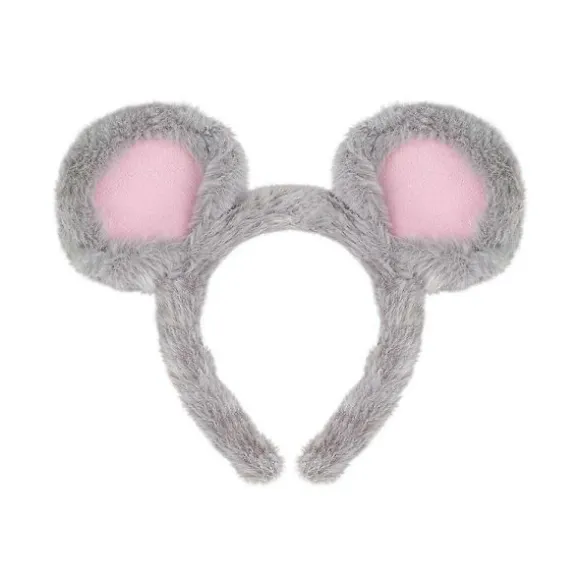 Plys Musseøre Hårbånd til Cosplay & Temafester - Grå Grey 24.00X18.00X1.50CM