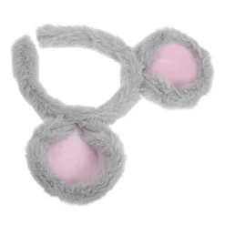 Plys Musseøre Hårbånd til Cosplay & Temafester - Grå Grey 24.00X18.00X1.50CM