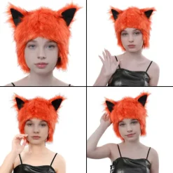 Plys Øre Hat Cosplay Kostume Hat Til Vinter Udendørs Aktivitet Koldt Vejr