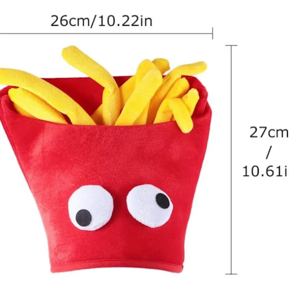 Pommes frites hat - Cosplay kok kostume - Hovedbånd til Halloween, karneval, fest - Foto rekvisitter