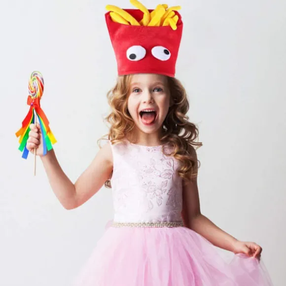 Pommes frites hat - Cosplay kok kostume - Hovedbånd til Halloween, karneval, fest - Foto rekvisitter