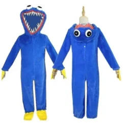 Poppy Playtime Huggy Wuggy Cosplay Kostume Børn Halloween Kostume Størrelse Medium størrelse M B