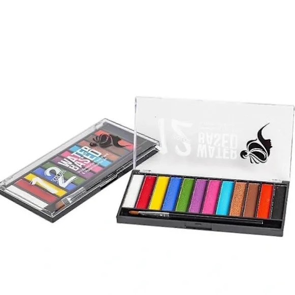 (Pow yeah!) 12 Farver VM Halloween Makeup Ansigtsmaling Jule Ansigtsmaling