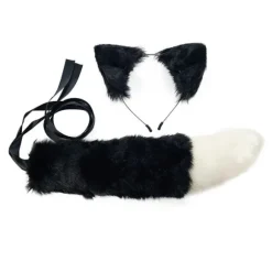 (Pow yeah!) Voksen Børn Simulering Plys Ulveører Pandebånd Bandana Med Lang Hale Sæt Anime Cosplay Kostume Rekvisitter Halloween Maskerade - Perfekt | Fyndiq