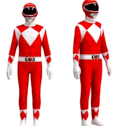 Power Ranger-kostumer til børn og voksne, cosplay-festkostume, Halloween-fødselsdagsgave blue-FF- blue 120