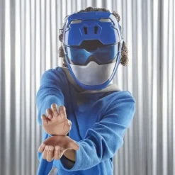Power Rangers Beast Morphers - Maske Ranger Blå - Udklædningsaccessory Blå Ranger