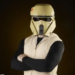 Premium Shoretrooper elektronisk hjelm, Star Wars The Black Series: Andor cosplay artikel, Stemmemodulation, fra 14 år Flerfärgad