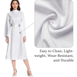 Princess Leia kostume, hvid lang nederdel voksen performance kostume M