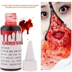 Professionel 30 ml Fake Blod Halloween Zombie Sår Ar Makeup