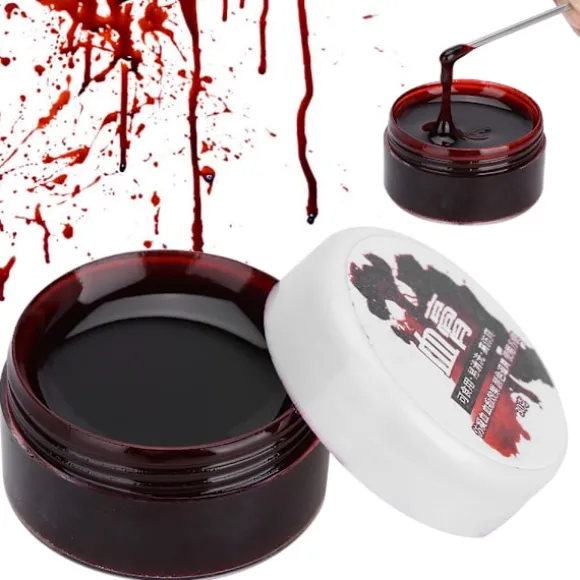 Professionel Ansigts- og Kropsmaling Olie Falsk Blod Gel Vampyr Ar Halloween Blå Mærker 30ml