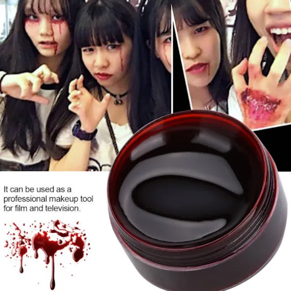 Professionel Ansigts- og Kropsmaling Olie Falsk Blod Gel Vampyr Ar Halloween Blå Mærker 30ml
