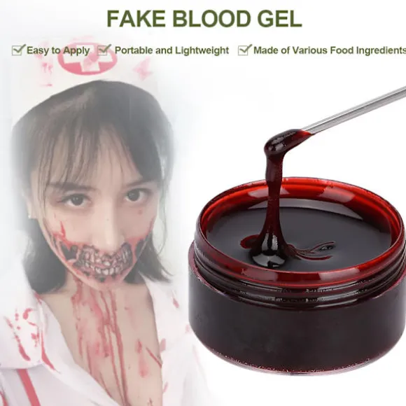 Professionel Ansigts- og Kropsmaling Olie Falsk Blod Gel Vampyr Ar Halloween Blå Mærker 30ml