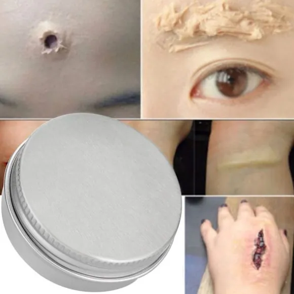 Professionel Halloween Falsk Sår Ar Voks Makeup 01