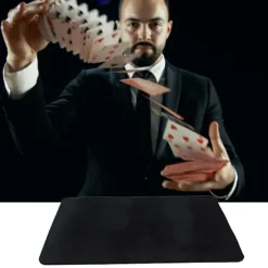Professionel Sort Poker Kortspil Måtte Close Up Magiske Tricks Tryllekunstner Rekvisitter