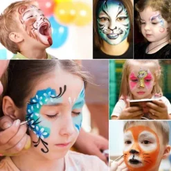 Professionelt ansigts- og kropsmalingssæt 20 farver oliebaseret palet makeup cosplay ansigtsmaling giftfri ansigtsmaling til alle hudtyper til julehallen | Fyndiq