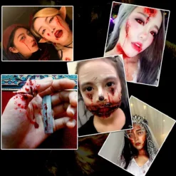 Protese Makeup til temafest, formbar voks med realistiske snit, Cosplay makeup hud ar voks ideel til Halloween, Special Effects voks til