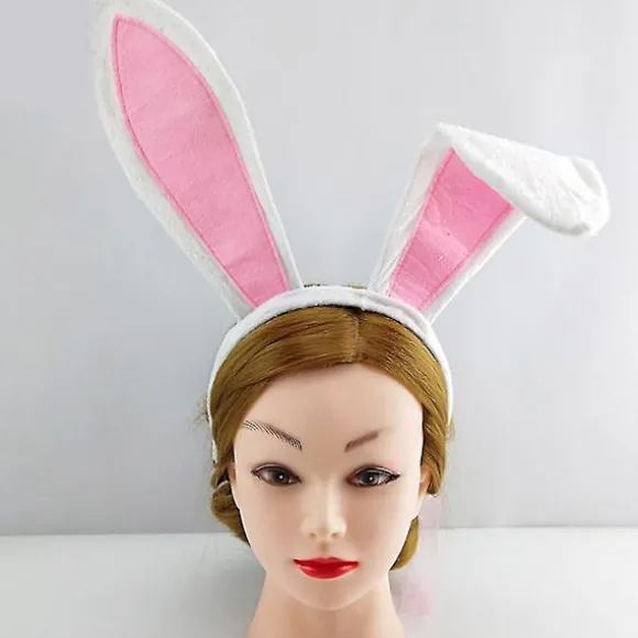 Påske Lang Bunny Ører Pandebånd Elskelig Kanin Dyr Cosplay Plys Hår Bøjle Bandana Ferie Fest Hår Tilbehør