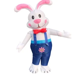 Påskefestartikler cosplay oppustelig kostume sceneoptræden kostume påskehare oppustelig kostume - Overalls Overalls