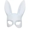 Påskefest-outfit - Voksen maskeradekaninmaske med ører - Festcosplay, udklædning, påskekostumetilbehør